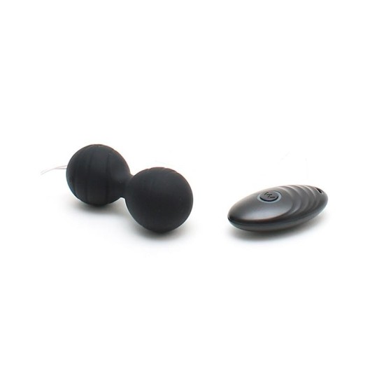 Rimba Toys Vibrating Kegel Balls with Remote Control Cannes Black