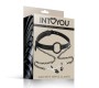 Intoyou Black Shadow Кляп с уплотнительным кольцом и зажимы для сосков из веганской кожи