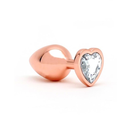 Rimba Toys Pisa Heart Shaped Butt Plug Rose Gold