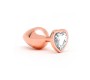 Rimba Toys Pisa Heart Shaped Butt Plug Rose Gold