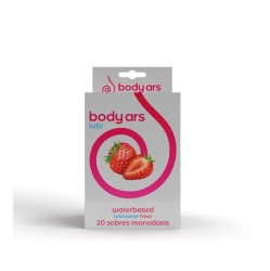 Body Ars Single-dose Water-Based Lubricant Gel Acid Strawberry 20 x 4 ml