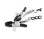 Intoyou Black Shadow O Ring Gag ja Nipple Clamps Vegan Leather