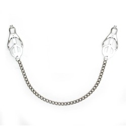 Bondage Play Rimba krūšu spailes ar ķēdi