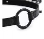 Intoyou Black Shadow O Ring Gag ja Nipple Clamps Vegan Leather