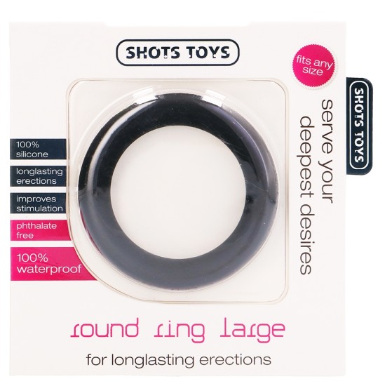 Shots Toys ROUND RING LARGE BLACK