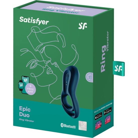 Satisfyer EPIC DUO VIBRĒJOŠAIS GREDZENS AR APP