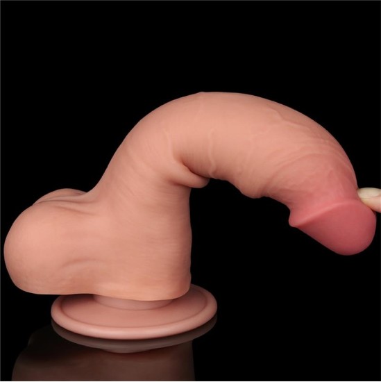 Lovetoy Bīdāmās ādas divslāņu dildo 8
