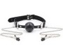 Ohmama Fetish BALL GAG WITH VENTS AND NIPPLE CLAMPS