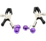 Ohmama Fetish NIPPLE Clamps WITH LILAC BELL