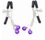 Ohmama Fetish NIPPLE Clamps WITH LILAC BELL