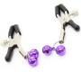 Ohmama Fetish NIPPLE Clamps WITH LILAC BELL