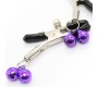 Ohmama Fetish NIPPLE Clamps WITH LILAC BELL