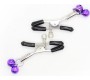 Ohmama Fetish NIPPLE Clamps WITH LILAC BELL