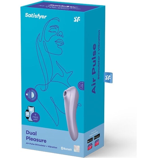 Satisfyer Connect RAHULUSTAJA – KAKS RÕÕMUÕHUPULSSIVIBRAATOR MAUVE