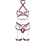 Leg Avenue Kink LEG AVENUE - HARNESS BRA & HEART GARTER M