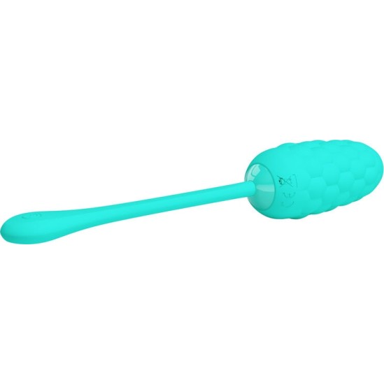 Pretty Love Smart PRETTY LOVE - VIBRATING EGG WITH AQUA GREEN RECHARGEABLE MARINE TEXTURE