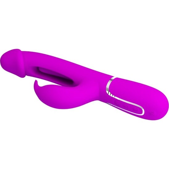 Pretty Love Flirtation PRETTY LOVE - МНОГОФУНКЦИОНАЛЬНЫЙ ВИБРАТОР KAMPAS RABBIT 3 В 1 С ФИОЛЕТОВЫМ ЯЗЫКОМ