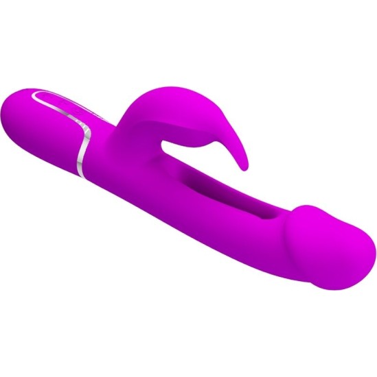 Pretty Love Flirtation PRETTY LOVE - МНОГОФУНКЦИОНАЛЬНЫЙ ВИБРАТОР KAMPAS RABBIT 3 В 1 С ФИОЛЕТОВЫМ ЯЗЫКОМ