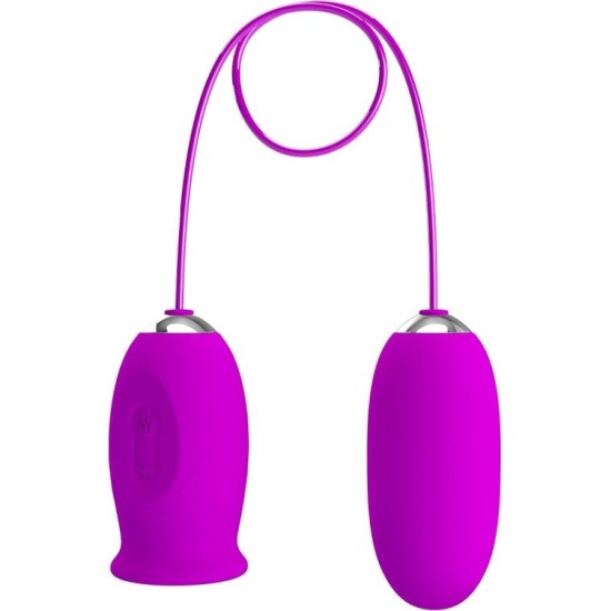 Pretty Love Flirtation PRETTY LOVE - DAISY DUAL EGG RECHARGEABLE VIBRATOR PURPLE