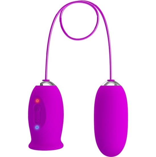 Pretty Love Flirtation PRETTY LOVE - DAISY DUAL EGG RECHARGEABLE VIBRATOR PURPLE