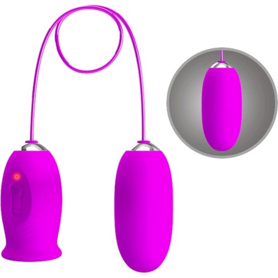 Pretty Love Flirtation PRETTY LOVE - DAISY DUAL EGG RECHARGEABLE VIBRATOR PURPLE