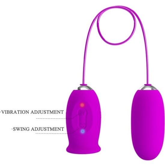 Pretty Love Flirtation PRETTY LOVE - DAISY DUAL EGG RECHARGEABLE VIBRATOR PURPLE