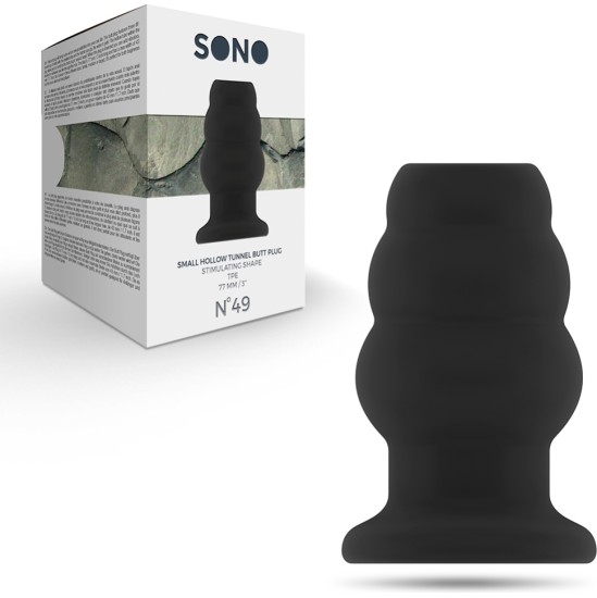 Sono N?49 SMALL HOLLOW TUNNEL BUTT PLUG BLACK