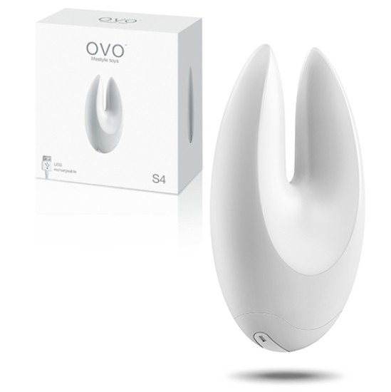 OVO S4 UZLĀDĒJAMS STIMULĀTORS, BALTS