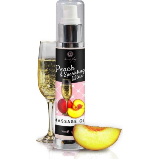 Secret Play PEACH CHAMPAGNE MASSAGE OIL 50ML