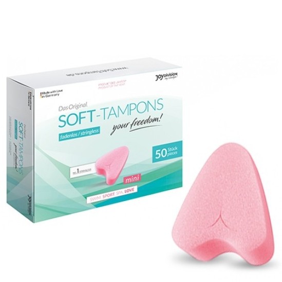 Soft Tampons IEPAKOJUMS AR 50 TAMPONIEM SOFT-TAMPONS MINI