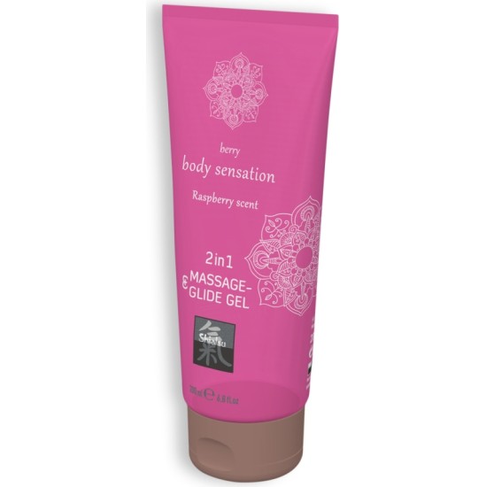 Shiatsu™ SHIATSU? RASPBERRY FLAVOURED MASSAGE AND GLIDE GEL 2IN1 200ML