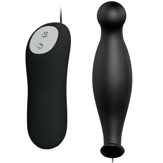 Pretty Love Bottom SILICONE ANAL PLUG EXTRA STIMULATION 12 SPEEDS REMOTE CONTROL