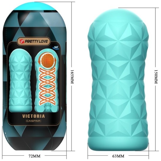 Pretty Love Male PRETTY LOVE - VICTORIA CASPAR MASTURBATOR AQUA GREEN