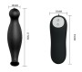 Pretty Love Bottom SILICONE ANAL PLUG EXTRA STIMULATION 12 SPEEDS REMOTE CONTROL