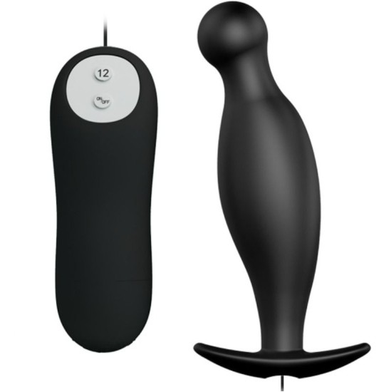 Pretty Love Bottom SILICONE ANAL PLUG EXTRA STIMULATION 12 SPEEDS REMOTE CONTROL