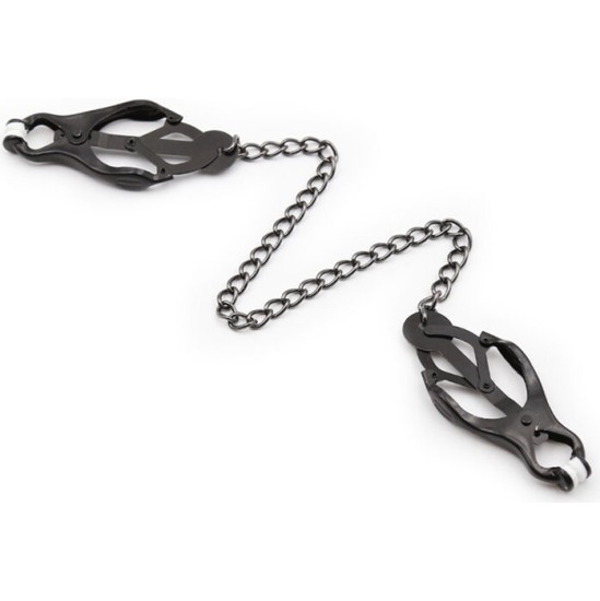 Ohmama Fetish JAPANESE NIPPLE Clamps WITH BLACK CHAIN