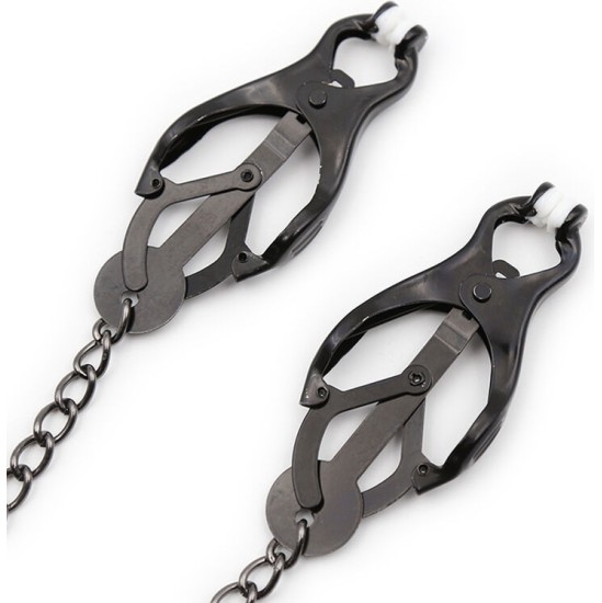 Ohmama Fetish JAPANESE NIPPLE Clamps WITH BLACK CHAIN