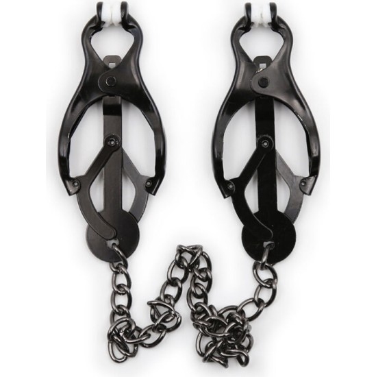 Ohmama Fetish JAPANESE NIPPLE Clamps WITH BLACK CHAIN