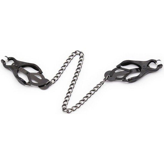 Ohmama Fetish JAPANESE NIPPLE Clamps WITH BLACK CHAIN