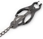 Ohmama Fetish JAPANESE NIPPLE Clamps WITH BLACK CHAIN