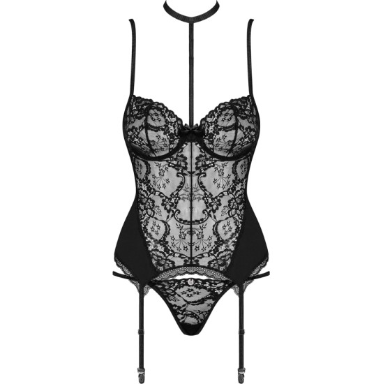 Obsessive CORPETE E TANGA RAQUELIA PRETO - 36-38 S/M