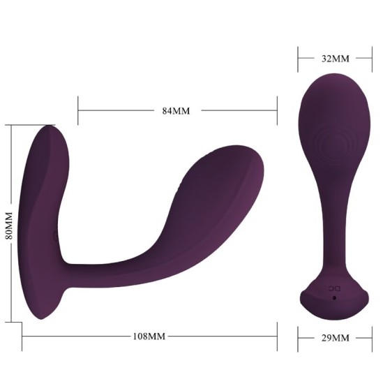 Pretty Love Flirtation PRETTY LOVE - BAIRD G-SPOT 12 VIBRATIONS RECHARGEABLE LILA APP