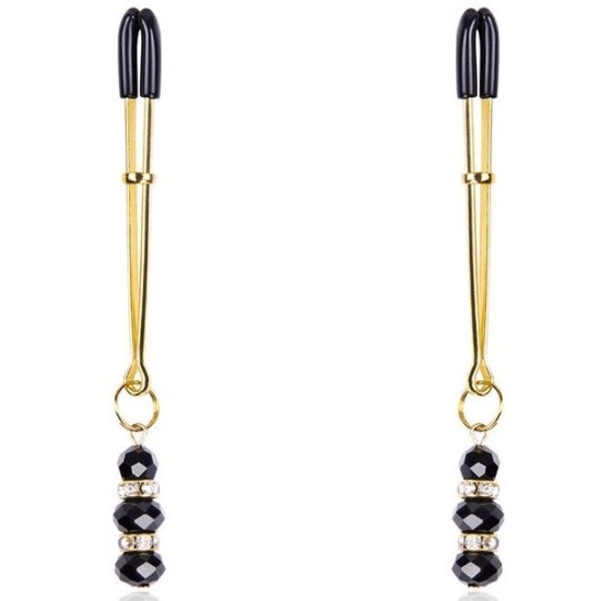 Ohmama Fetish NIPPLE CLAMPS WITH JEWEL PENDANT