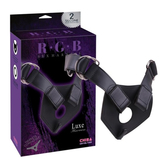 Chisa Luxe Harness Silicone Black