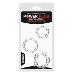 Lovetoy Упаковка из 3 колец для пениса Power Plus Triple Clear