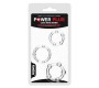 Lovetoy Упаковка из 3 колец для пениса Power Plus Triple Clear