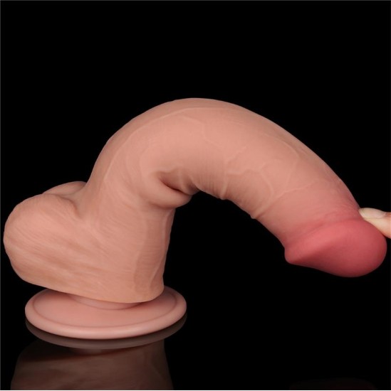 Lovetoy Bīdāmās ādas divslāņu dildo 8