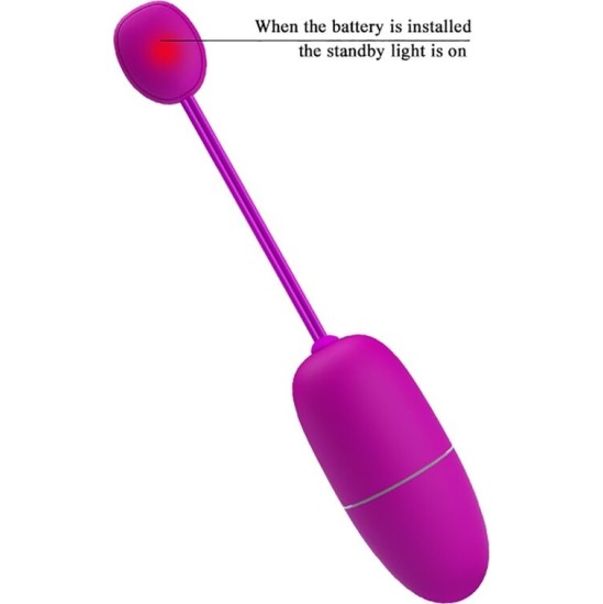 Pretty Love Bottom PRETTY LOVE — NYMPH VIBRATING EGG APP KONTROLĒTA PURPURA