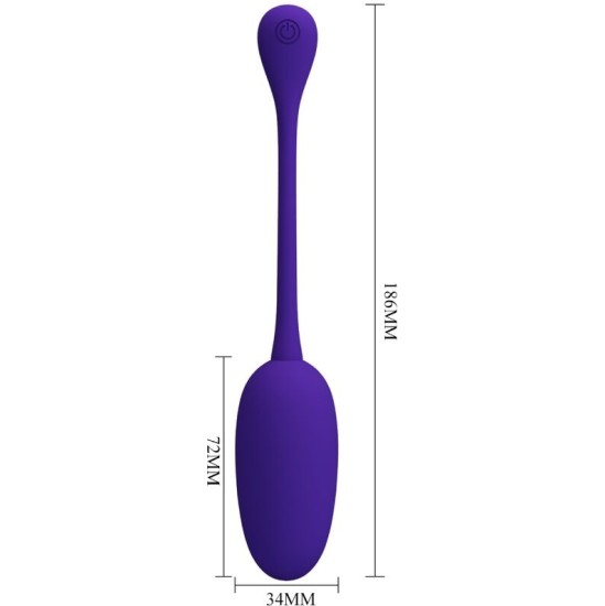 Pretty Love Flirtation PRETTY LOVE - KNUCKER PURPLE RECHARGEABLE VIBRATING EGG