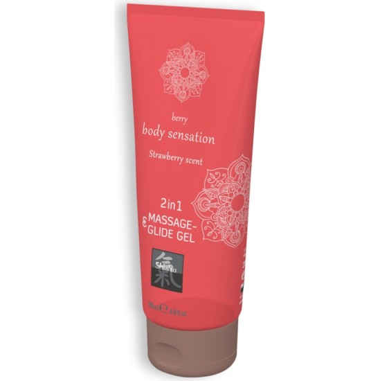 Shiatsu™ SHIATSU? STRAWBERRY FLAVOURED MASSAGE AND GLIDE GEL 2IN1 200ML